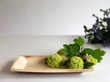 Medium Cuadra palm leaf rectangular serving plate 12x17cm